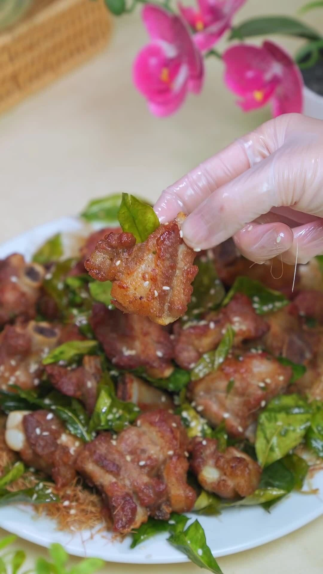 Sườn chao lá chanh