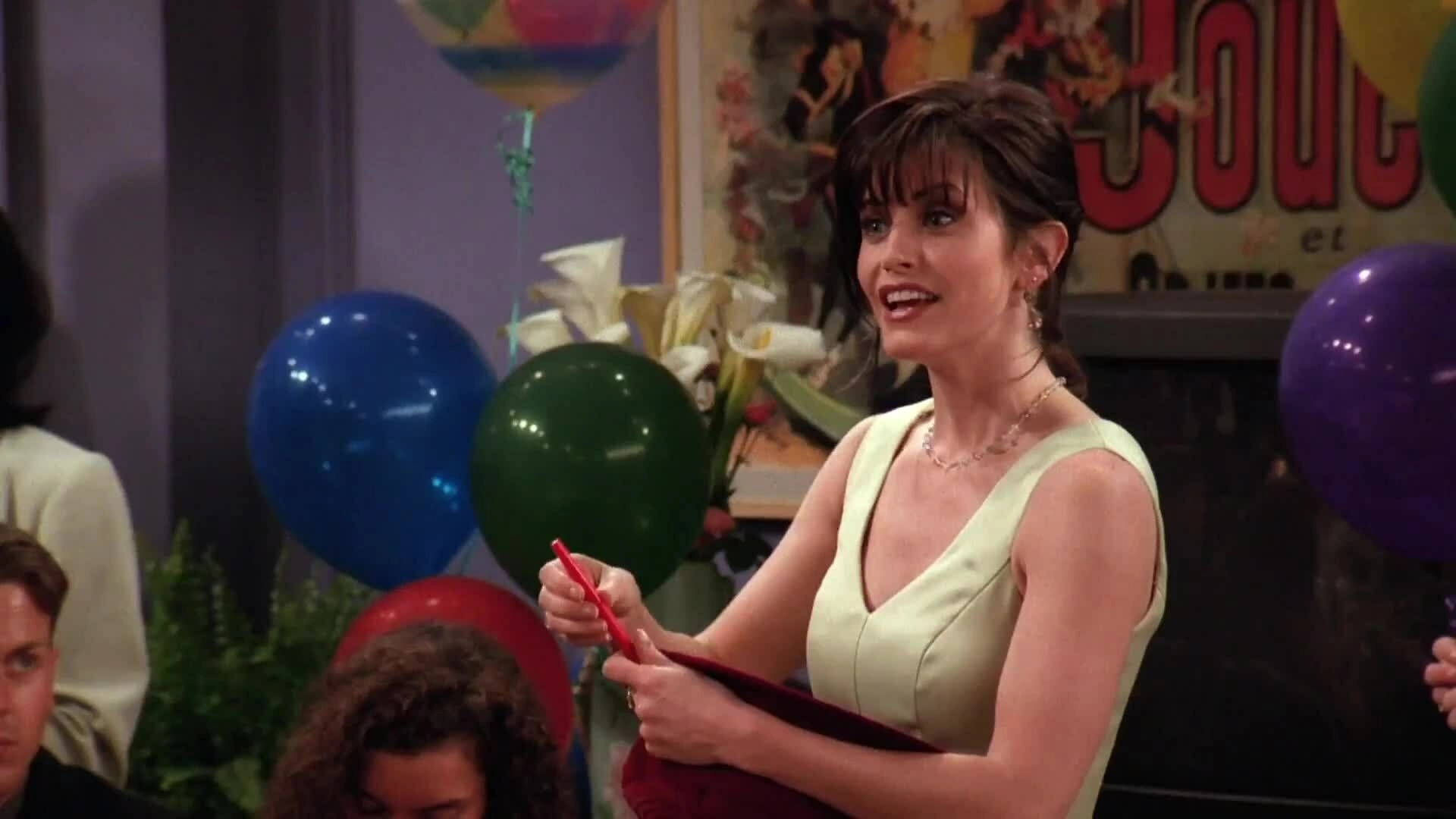 Courteney Cox diễn xuất trong phim "Friends"