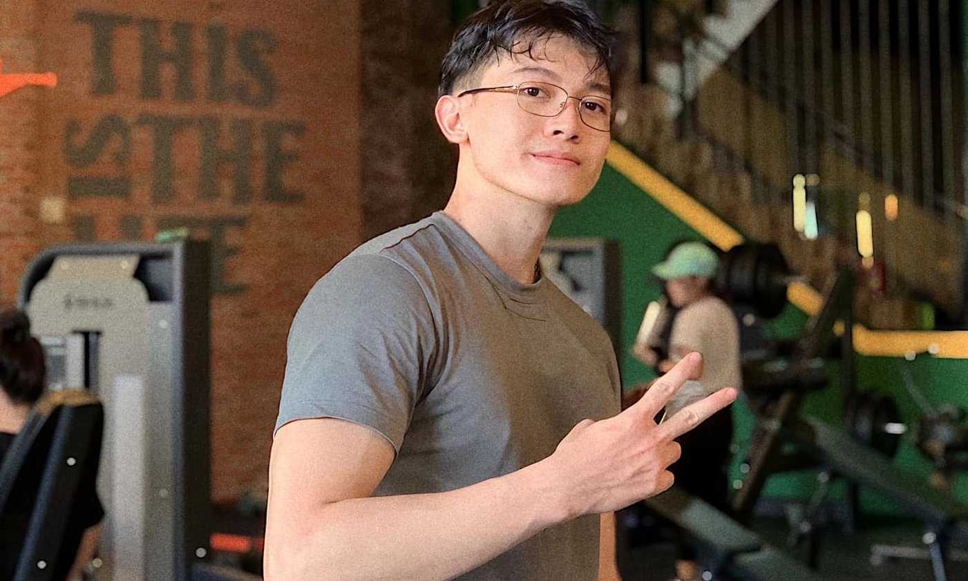 Đinh Ta Bi tập gym