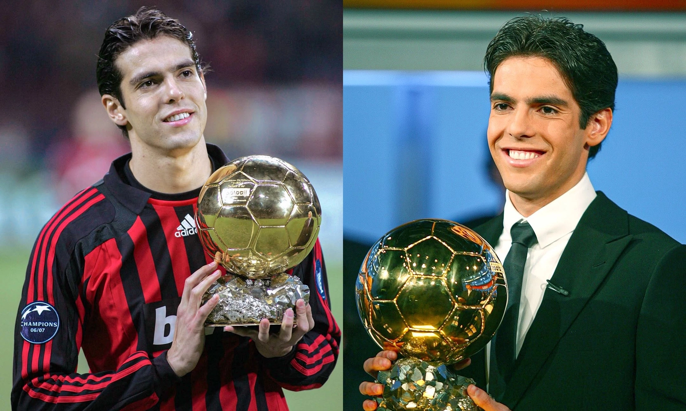 Kaka nhận Quả bóng vàng 2007