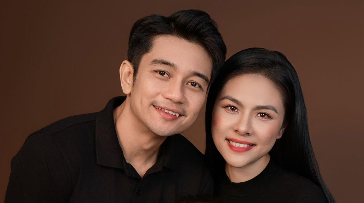 vợ chồng Vân Trang tổ chức tiệc thôi nôi cho con trai