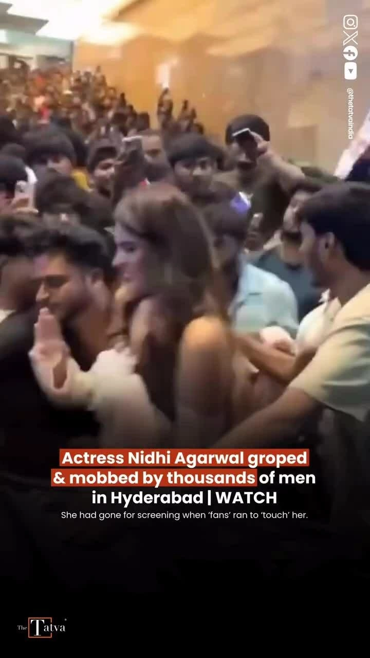 Minh tinh Ấn Độ bị fan nam bủa vây, xô đẩy