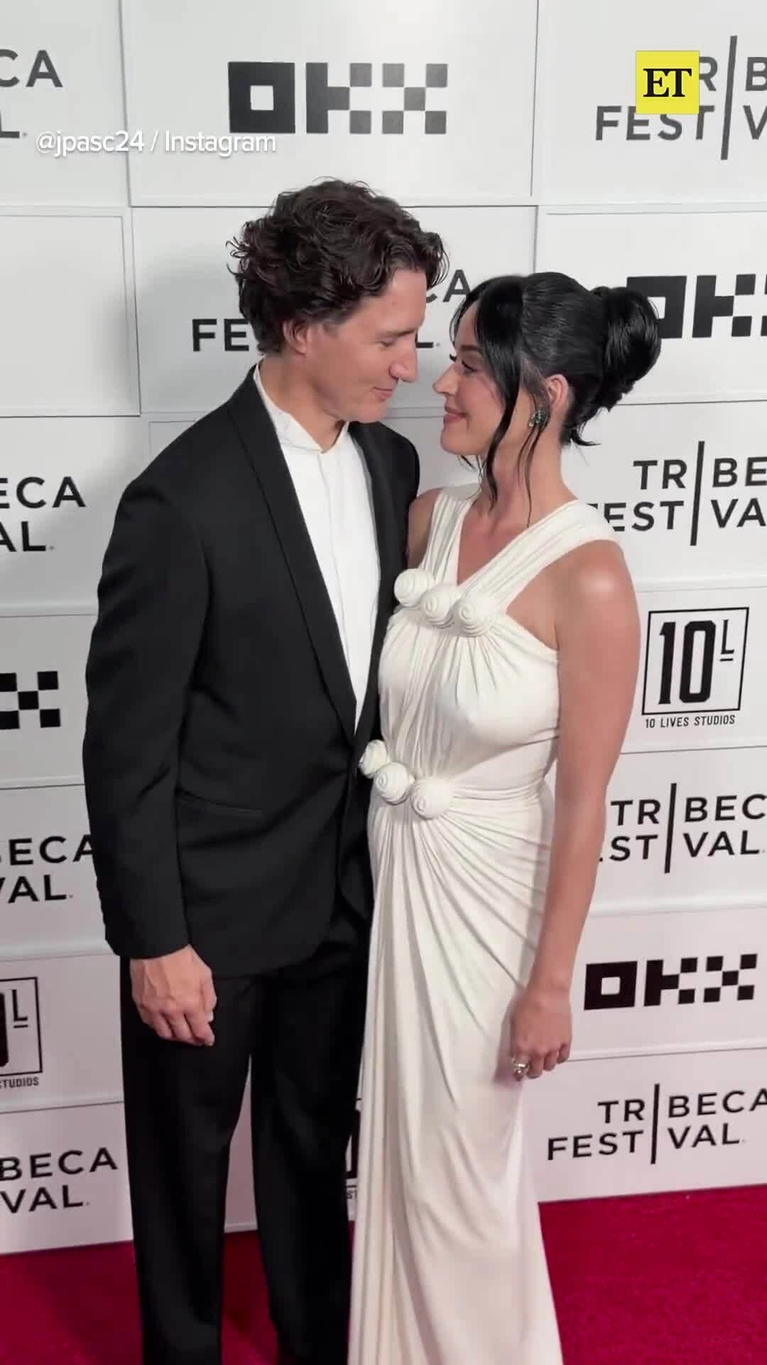 Katy Perry và cựu Thủ tướng Canada lần đầu đi thảm đỏ