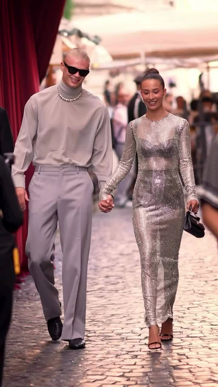 Erling Haaland and girlfriend attend event