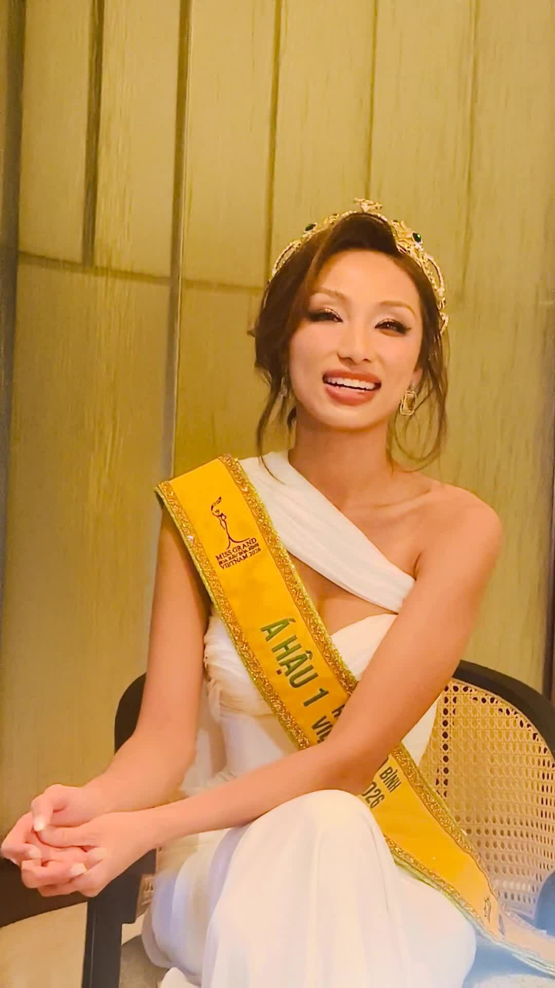 'Tôi học hỏi chị Hương Giang để thi Miss Grand All Stars'