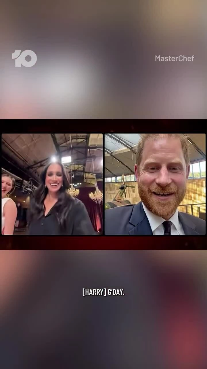 Meghan nhận điện thoại của Harry trên MasterChef Australia