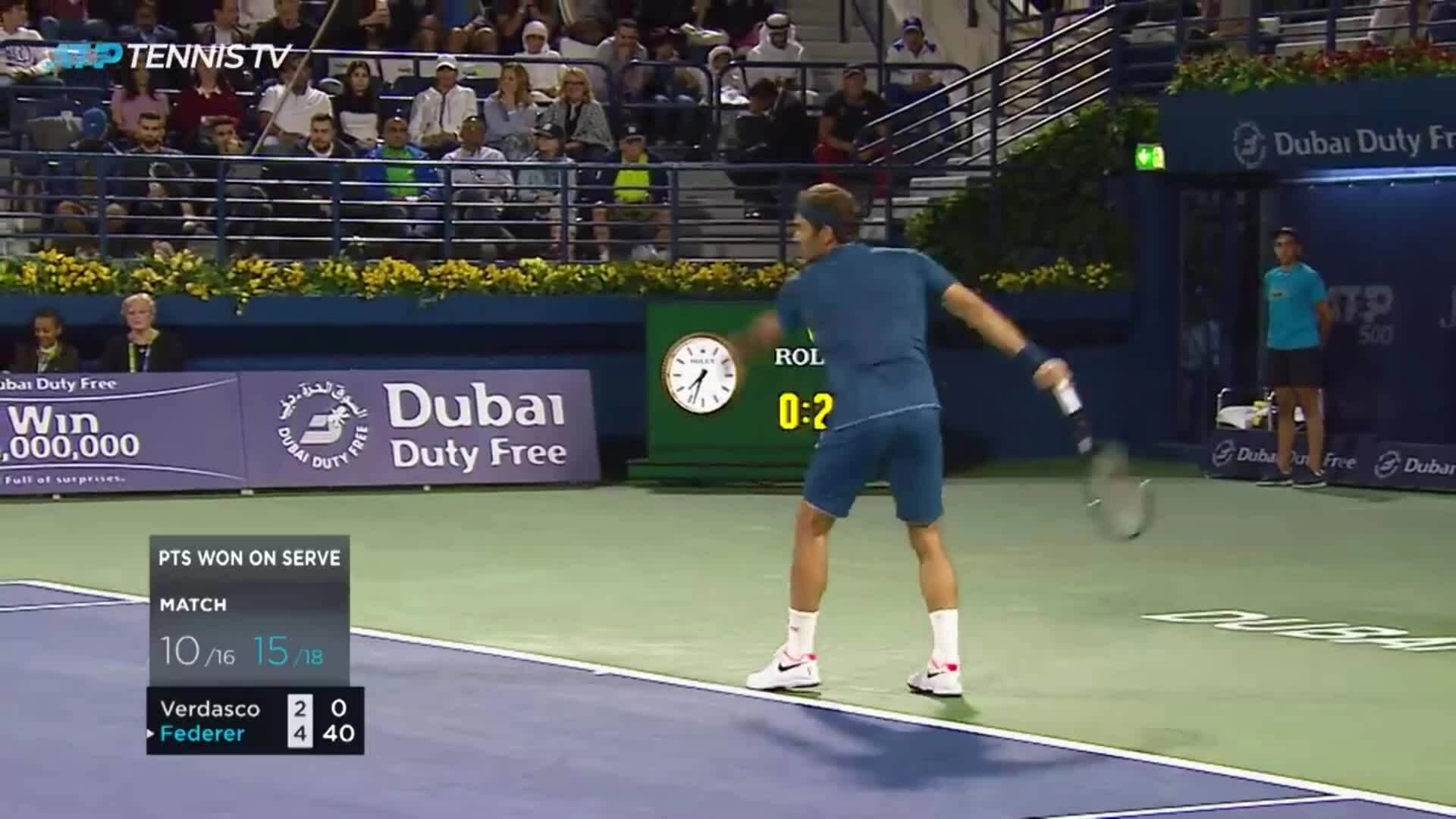 Fernando Verdasco 1-2 Roger Federer