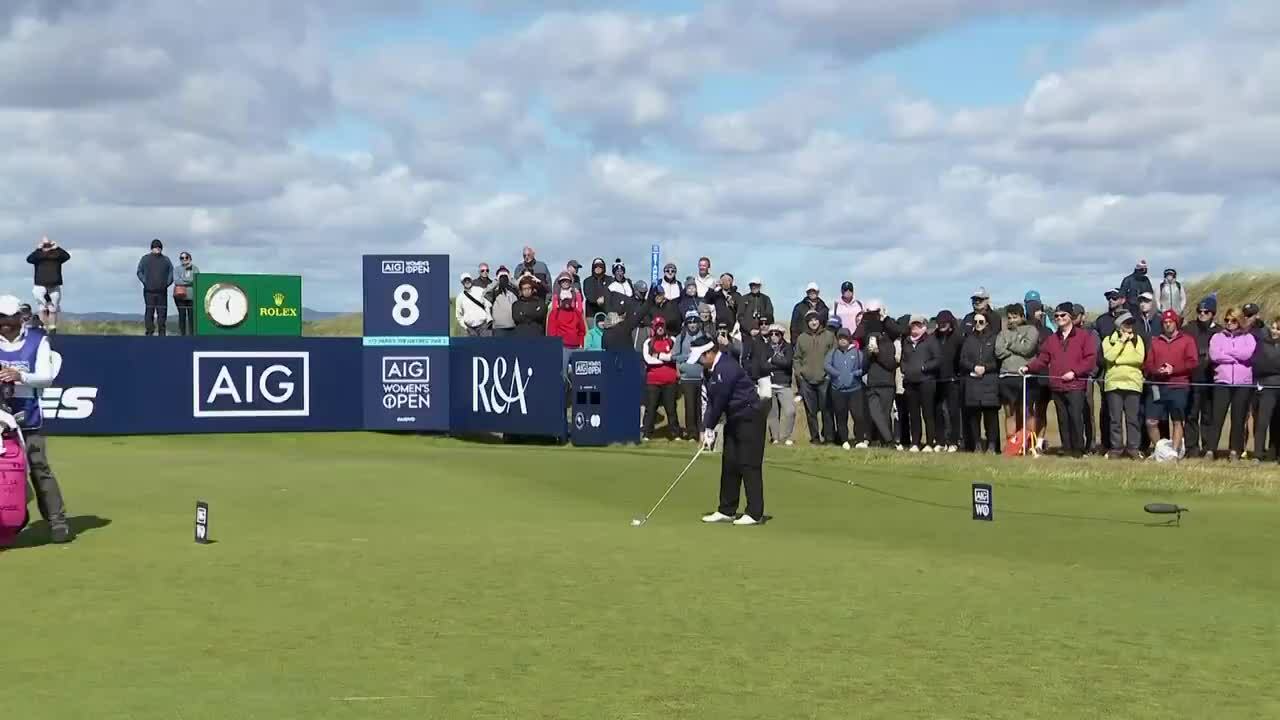 Lilia Vu suýt hole-in-one ở hố 8 vòng 2 Women's Open 2024