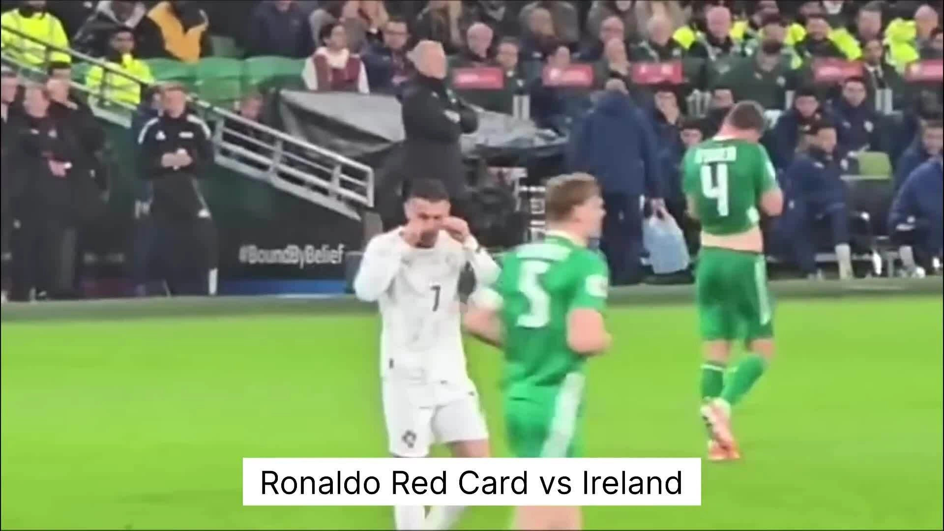 Ronaldo nhận thẻ đỏ trong trận thua của Bồ Đào Nha