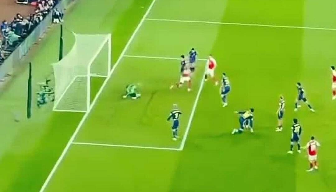 Bàn thắng của Saka vào lưới Atletico ở lượt về bán kết Champions League 2026