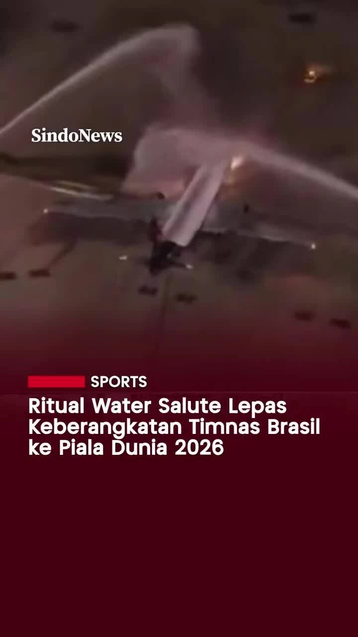 Máy bay chở tuyển Brazil được 'rửa tội' trước thềm World Cup 2026