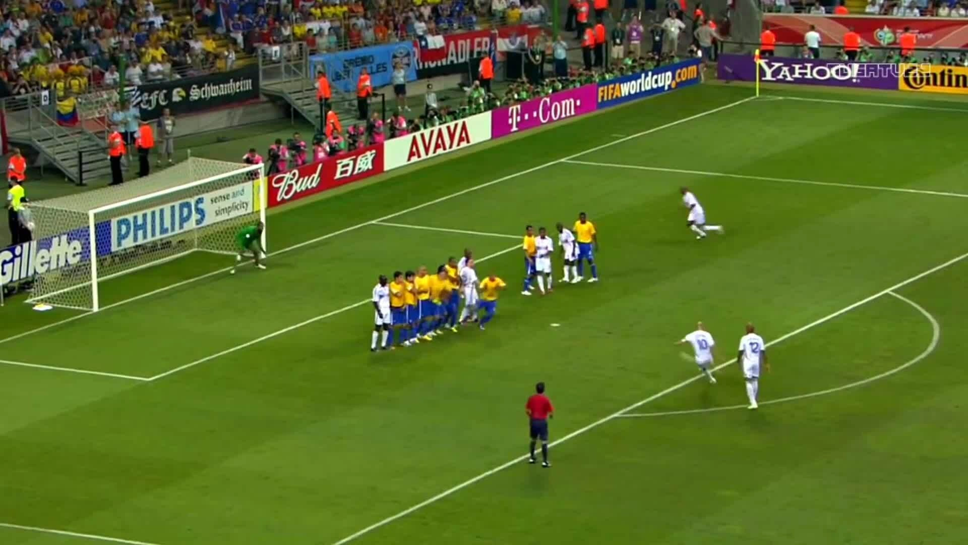 Màn trình diễn của Zidane trước Brazil ở tứ kết World Cup 2006