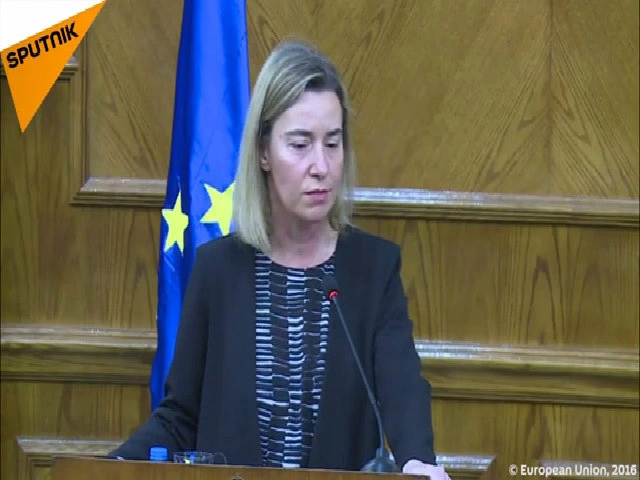 Cao uỷ về chính sách an ninh và đối ngoại EU bật khóc khi phát biểu tại Brussels