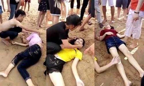 Dân Phú Yên lao xuống biển cứu ba nữ sinh Đắk Lắk đuối nước