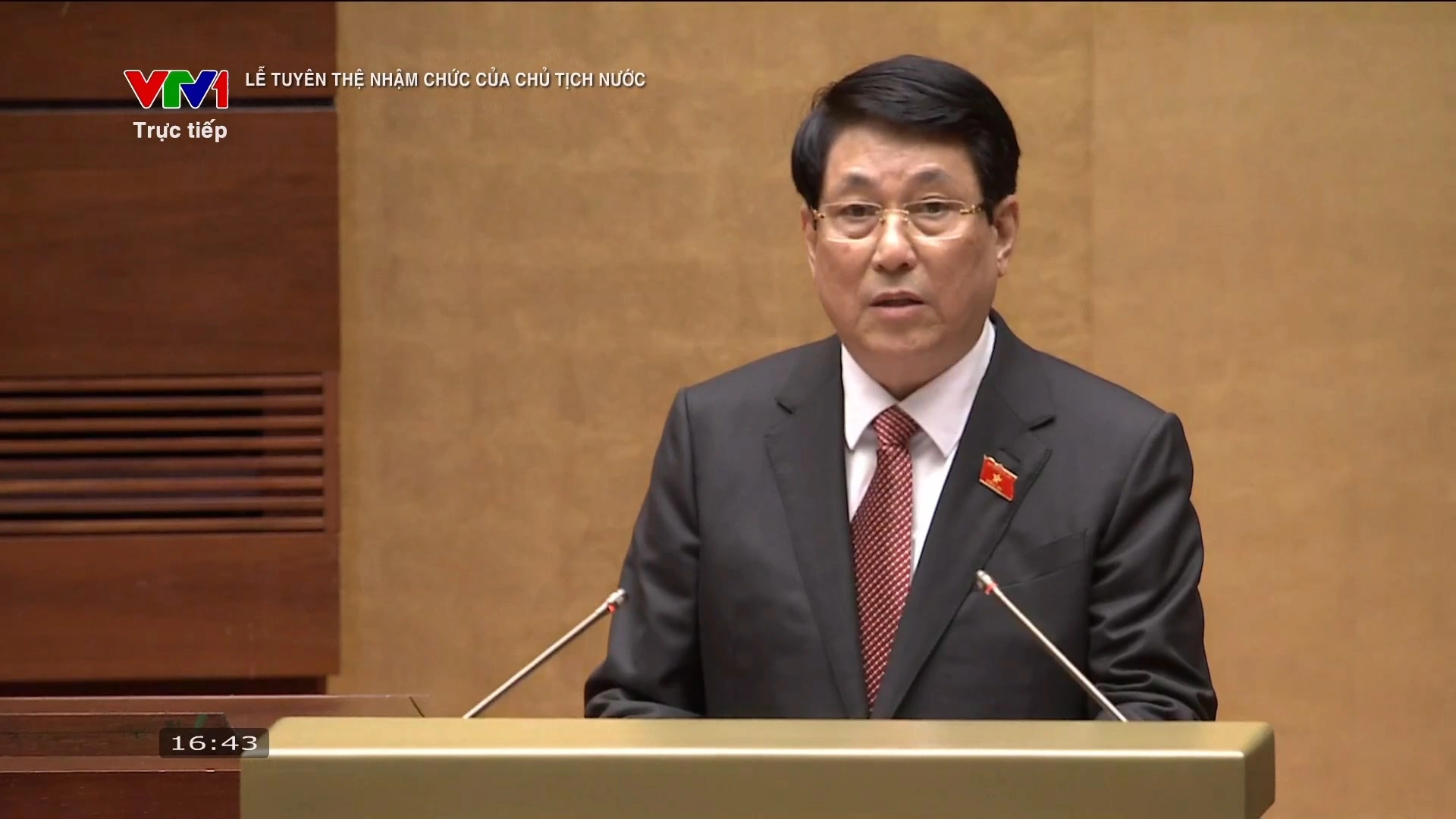 Chủ tịch nước Lương Cường phát biểu nhậm chức