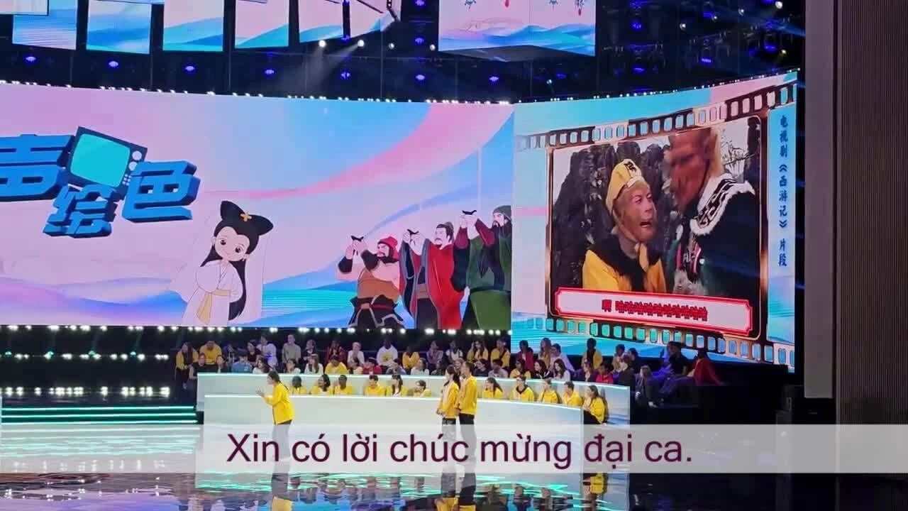 Phần thi lồng tiếng trong cuộc thi Nhịp cầu Hán ngữ quốc tế của Tường Anh