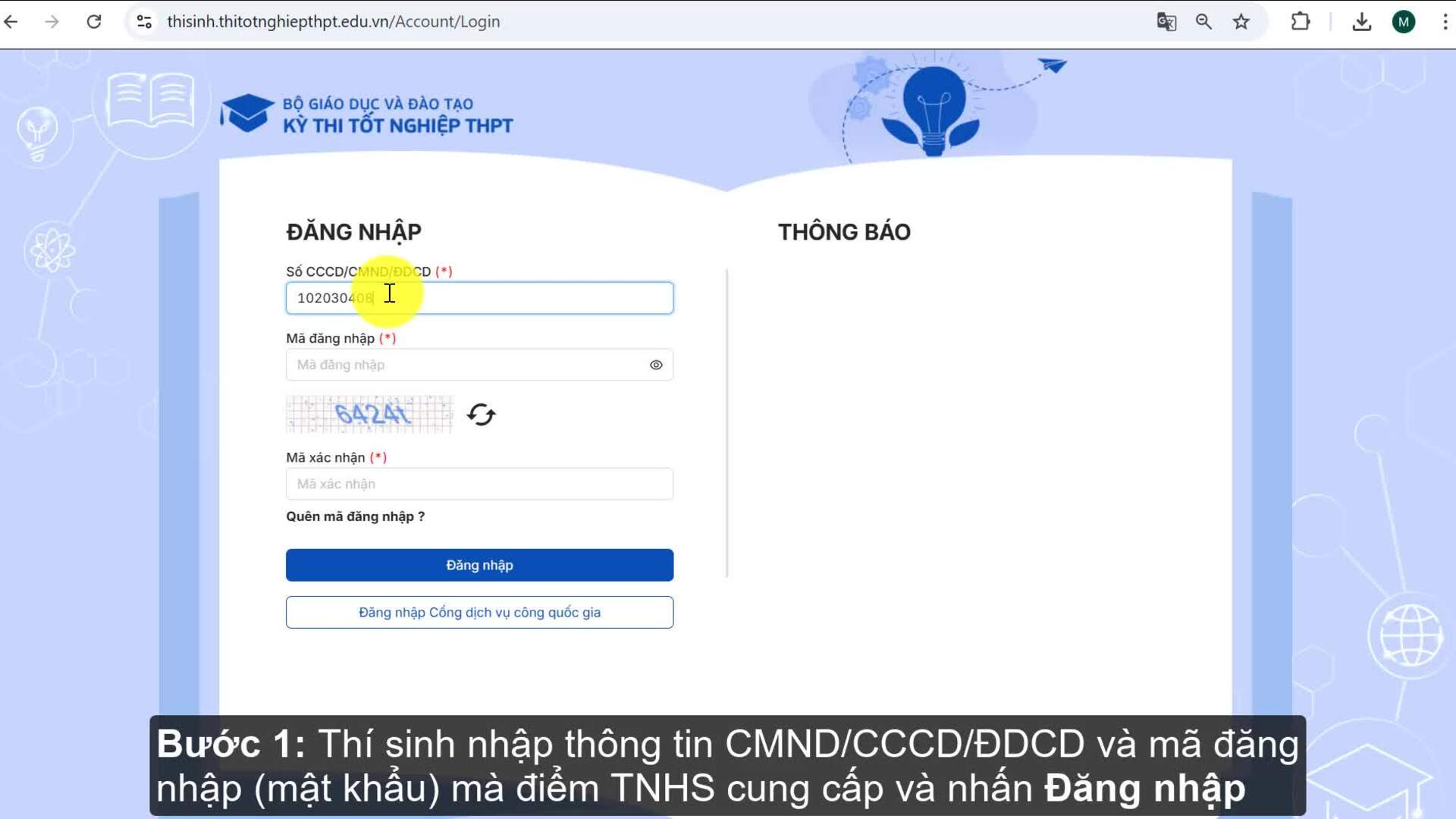 Hướng dẫn đăng ký dự thi tốt nghiệp THPT 2025