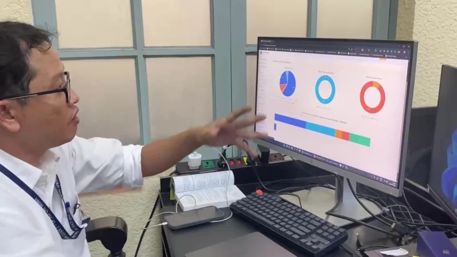 Anh Nguyễn Cao Trí chuyên viên công nghệ thông tin TAND Khu vực I