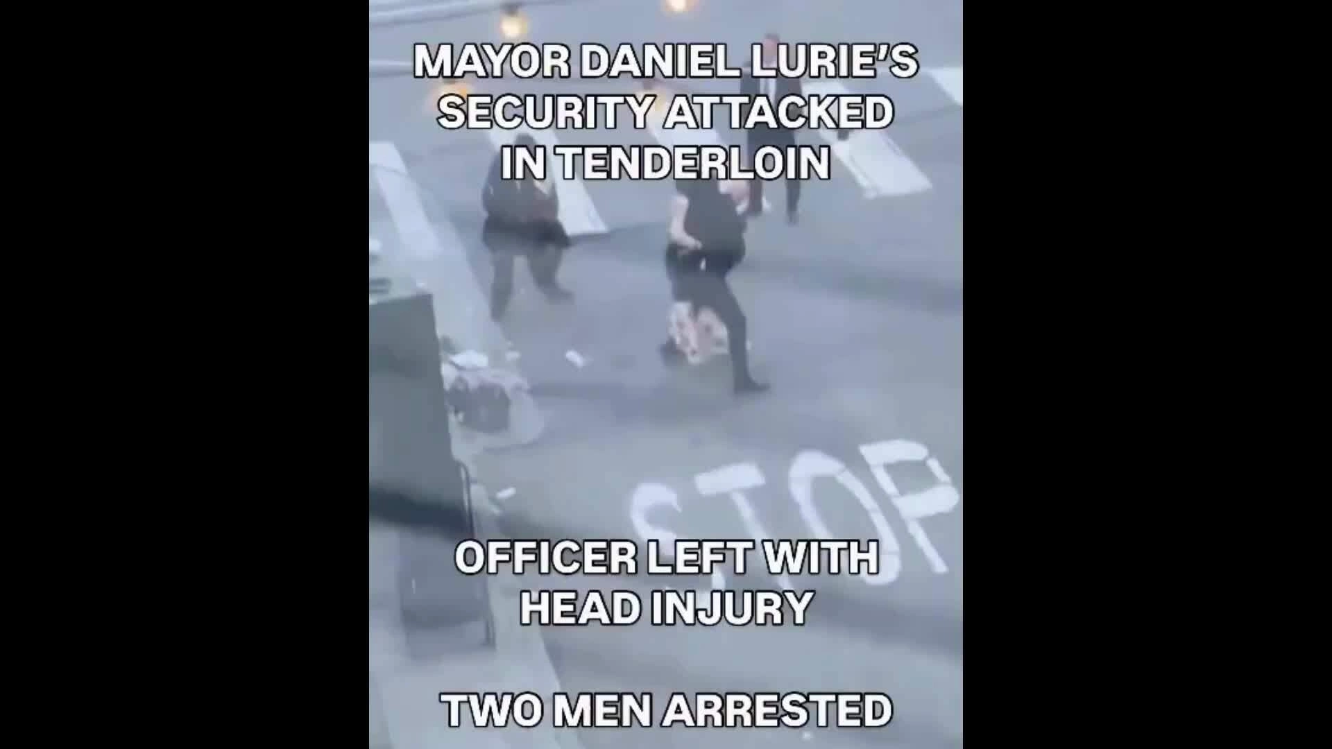 Cảnh sát bảo vệ thị trưởng San Francisco bị quật ngã trên phố