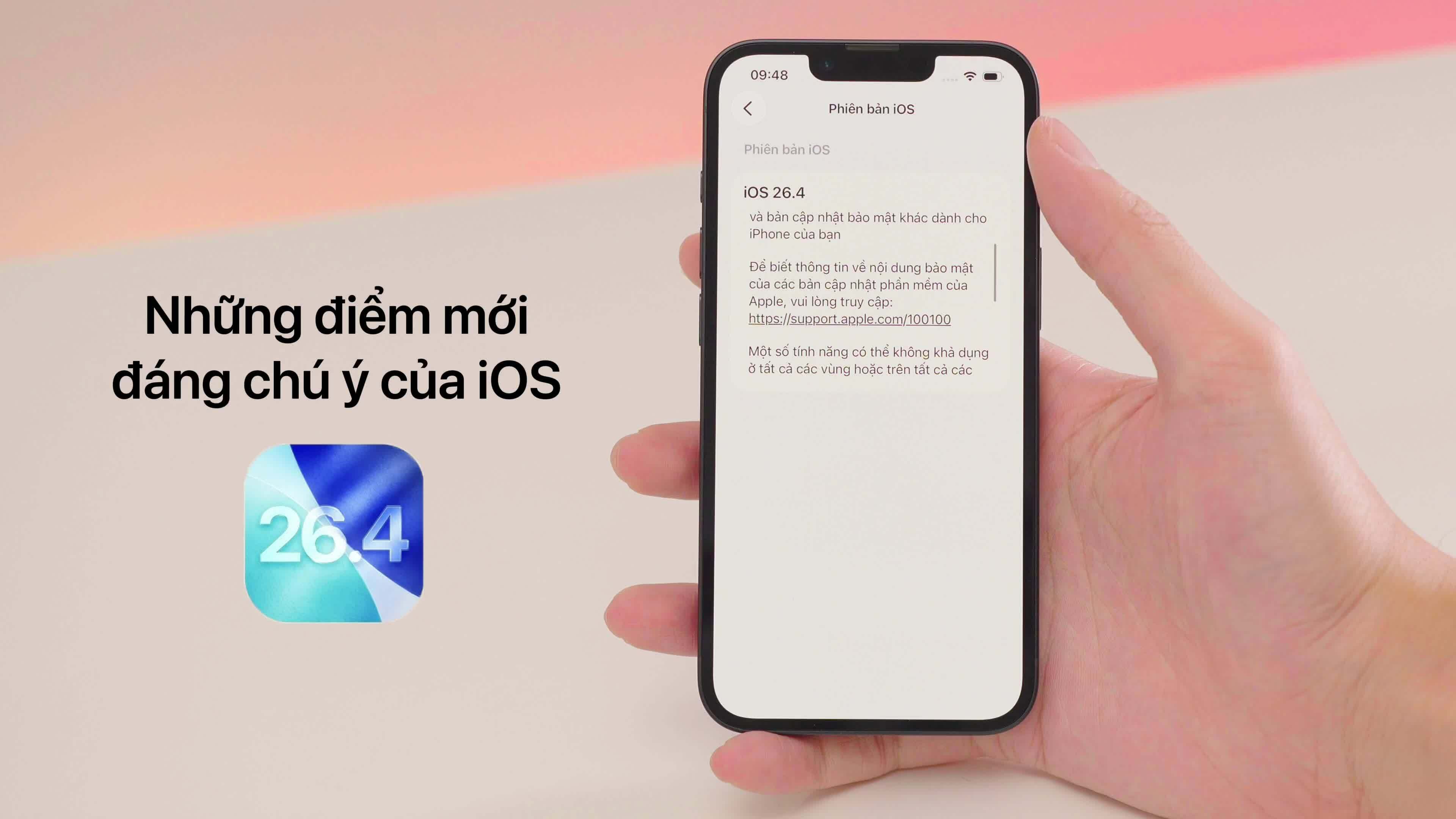 Loạt tính năng mới trên iOS 26.4