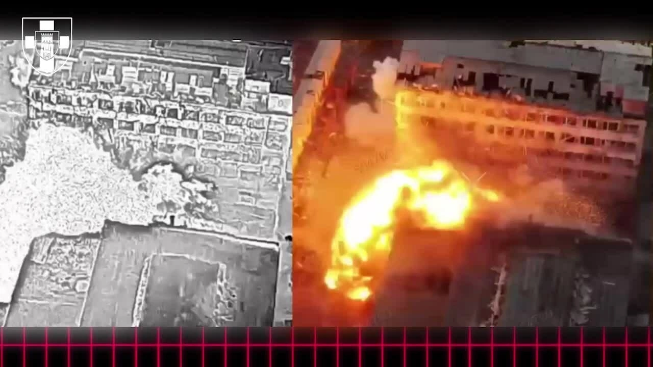 Drone Ukraine mang 300 kg thuốc nổ tập kích tòa nhà có lính Nga