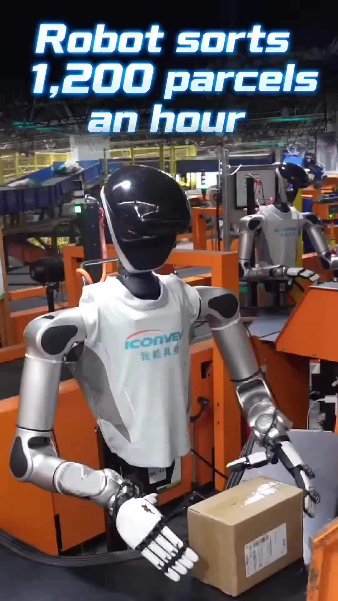 Robot hình người phân loại 1.200 bưu kiện mỗi giờ