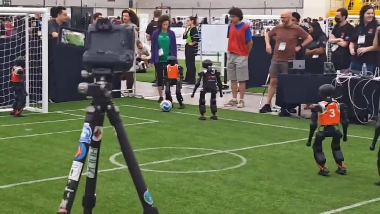Humanoid robots compete at 'Robot World Cup'